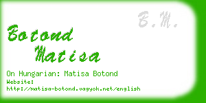 botond matisa business card